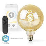 Nedis SmartLife LED Filamentlamp | E27 | 360 lm | 4.90 W | Warm tot Koel Wit | 1800 - 6500 K | Glas | Android™ / IOS | Globe | 1 Stuks Nedis SmartLife LED Filamentlamp | E27 | 360 lm | 4.90 W | Warm tot Koel Wit | 1800 - 6500 K | Glas | Android™ / IOS | Globe | 1 Stuks