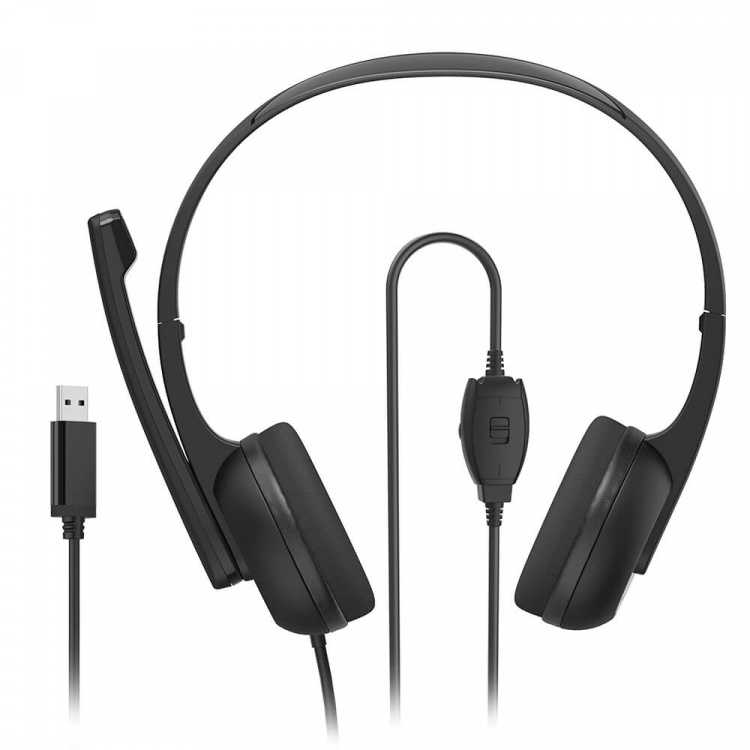 Headset PC Office Stereo On-Ear HS-USB250 V2 Black Headset PC Office Stereo On-Ear HS-USB250 V2 Black