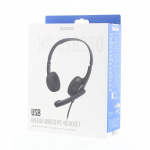 Headset PC Office Stereo On-Ear HS-USB250 V2 Black Headset PC Office Stereo On-Ear HS-USB250 V2 Black