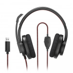 Headset PC Office Stereo Over-Ear HS-USB400 V2 Black