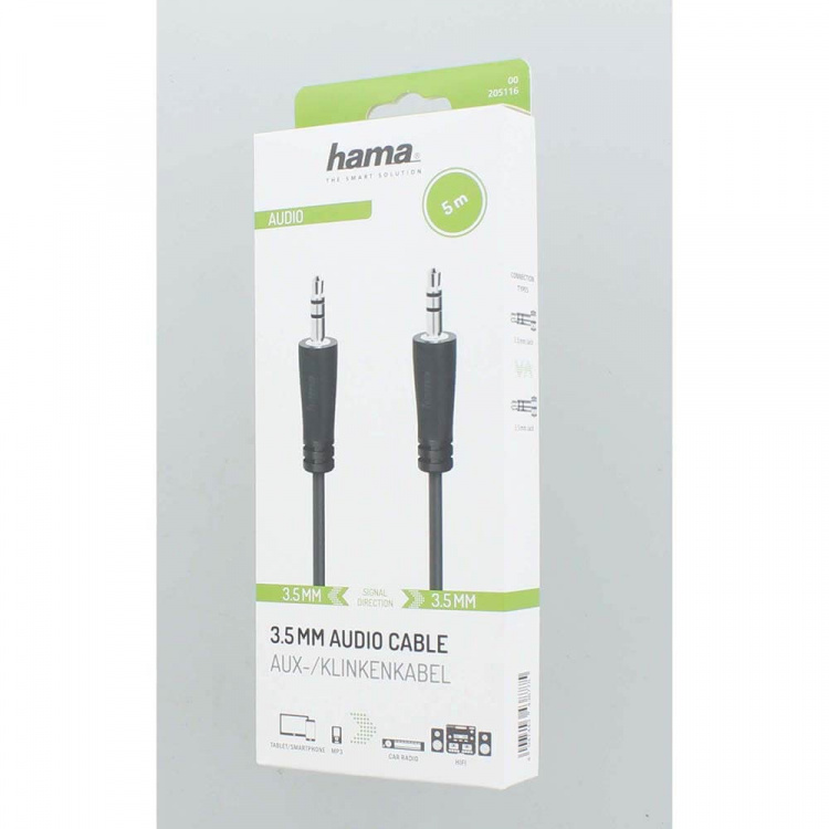 Cable Audio 3.5mm-3.5mm 5.0m Cable Audio 3.5mm-3.5mm 5.0m