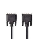 Nedis DVI-Kabel | DVI-D 24+1-Pins Male | DVI-D 24+1-Pins Male | 1080p | Vernikkeld | 10.0 m | Recht | PVC | Zwart | Polybag Nedis DVI-Kabel | DVI-D 24+1-Pins Male | DVI-D 24+1-Pins Male | 1080p | Vernikkeld | 10.0 m | Recht | PVC | Zwart | Polybag