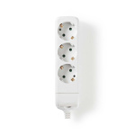 Nedis Stekkerdoos | Randaarde stekker / Type F (CEE 7/7) | 3-wegs | 3680 W | 16 A | Soort aarding: Zijcontacten | 230 V AC 50/60 Hz | Hoek van stopcontact: 45 ° | Geen Kabel Inbegrepen | Wit Nedis Stekkerdoos | Randaarde stekker / Type F (CEE 7/7) | 3-wegs | 3680 W | 16 A | Soort aarding: Zijcontacten | 230 V AC 50/60 Hz | Hoek van stopcontact: 45 ° | Geen Kabel Inbegrepen | Wit