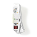 Nedis Stekkerdoos | Randaarde stekker / Type F (CEE 7/7) | 3-wegs | 1.50 m | 3680 W | 16 A | Soort aarding: Zijcontacten | 230 V AC 50/60 Hz | Hoek van stopcontact: 45 ° | H05VV-F 3G 1,5 mm² | Aan/uit knop | Wit Nedis Stekkerdoos | Randaarde stekker / Type F (CEE 7/7) | 3-wegs | 1.50 m | 3680 W | 16 A | Soort aarding: Zijcontacten | 230 V AC 50/60 Hz | Hoek van stopcontact: 45 ° | H05VV-F 3G 1,5 mm² | Aan/uit knop | Wit