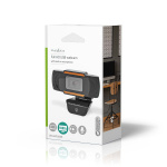 Nedis Webcam | Full HD@30fps | Vaste Scherpstelling | Ingebouwde Microfoon | Zwart