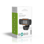 Nedis Webcam | Full HD@30fps | Vaste Scherpstelling | Ingebouwde Microfoon | Zwart