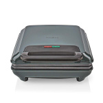 Nedis Wafelijzer | Belgische wafels | 22 x 12.5 cm | 1200 W | Automatische temperatuurregeling | ABS / Aluminium