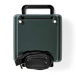 Nedis Wafelijzer | Belgische wafels | 22 x 12.5 cm | 1200 W | Automatische temperatuurregeling | ABS / Aluminium