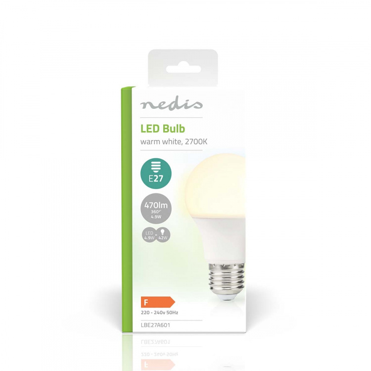 Nedis LED-Lamp E27 | A60 | 4.9 W | 470 lm | 2700 K | Warm Wit | Retrostijl | Frosted | 1 Stuks