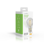 Nedis LED-Filamentlamp E27 | A60 | 7 W | 806 lm | 2700 | Dimbaar | Warm Wit | Retrostijl | 1 Stuks