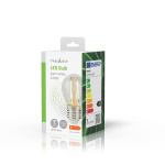 Nedis LED-Filamentlamp E27 | G45 | 4.5 W | 470 lm | 2700 | Dimbaar | Warm Wit | Retrostijl | 1 Stuks