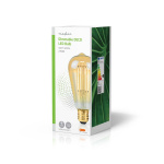 Nedis LED-Filamentlamp E27 | ST64 | 4.9 W | 470 lm | 2100 K | Dimbaar | Extra Warm Wit | Retrostijl | 1 Stuks