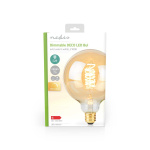 Nedis LED-Filamentlamp E27 | G95 | 3.8 W | 250 lm | 2100 K | Dimbaar | Extra Warm Wit | Retrostijl | 1 Stuks