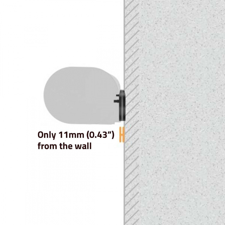 Nedis Soundbar Beugel | Geschikt voor: Sonos® Arc™ | Wand | 10 kg | Vast | ABS / Staal | Zwart