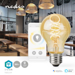 Nedis SmartLife LED Filamentlamp | E27 | 360 lm | 4.90 W | Warm tot Koel Wit | 1800 - 6500 K | Glas | Android™ / IOS | Peer | 1 Stuks
