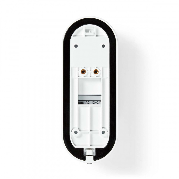 Nedis SmartLife Videodeurbel | Batterij Gevoed / Transformator | Full HD 1080p | Cloud Opslag (optioneel) / microSD (niet inbegrepen) | IP54 | Met bewegingssensor | Nachtzicht | Wit