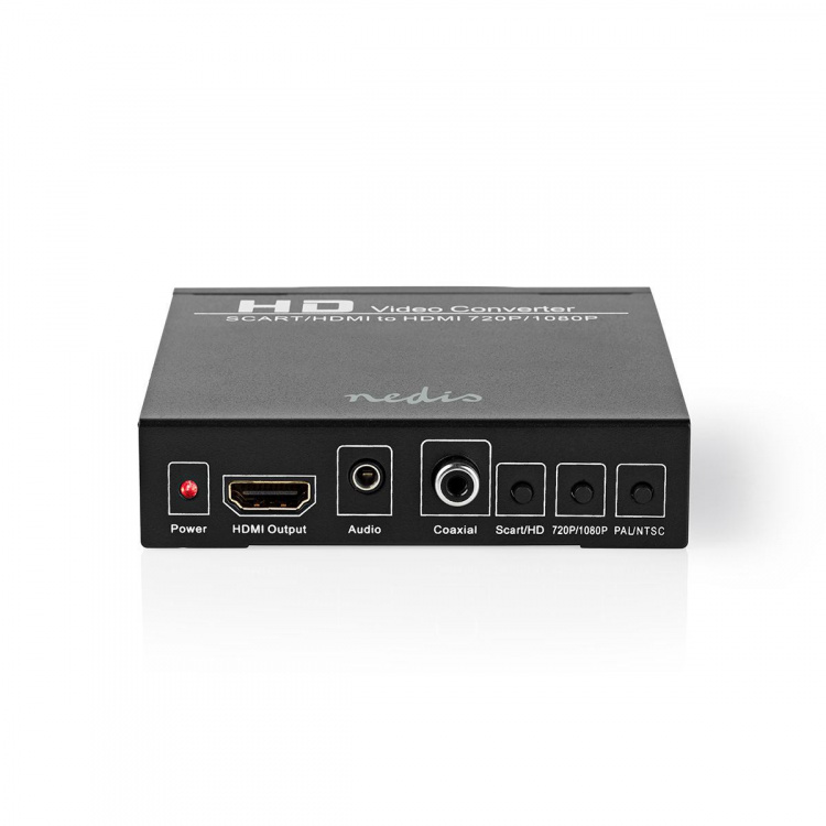 Nedis HDMI™-Converter | SCART Female | 1x 3.5 mm sound out / 1x Digital Audio / 1x HDMI™ Output | 1-weg | 1080p | 1.65 Gbps | Aluminium | Antraciet Nedis HDMI™-Converter | SCART Female | 1x 3.5 mm sound out / 1x Digital Audio / 1x HDMI™ Output | 1-weg | 1080p | 1.65 Gbps | Aluminium | Antraciet