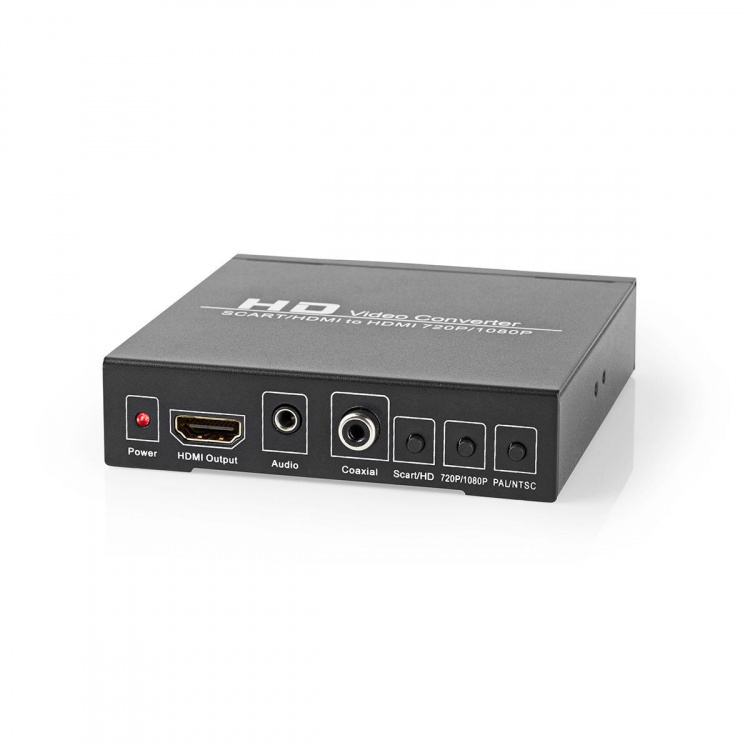 Nedis HDMI™-Converter | SCART Female | 1x 3.5 mm sound out / 1x Digital Audio / 1x HDMI™ Output | 1-weg | 1080p | 1.65 Gbps | Aluminium | Antraciet Nedis HDMI™-Converter | SCART Female | 1x 3.5 mm sound out / 1x Digital Audio / 1x HDMI™ Output | 1-weg | 1080p | 1.65 Gbps | Aluminium | Antraciet