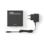 Nedis HDMI™-Converter | SCART Female | 1x 3.5 mm sound out / 1x Digital Audio / 1x HDMI™ Output | 1-weg | 1080p | 1.65 Gbps | Aluminium | Antraciet Nedis HDMI™-Converter | SCART Female | 1x 3.5 mm sound out / 1x Digital Audio / 1x HDMI™ Output | 1-weg | 1080p | 1.65 Gbps | Aluminium | Antraciet
