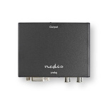 Nedis HDMI™-Converter | VGA Female / 2x RCA Male | 1x HDMI™ Output | 1-weg | 1080p | 1.65 Gbps | Aluminium | Antraciet
