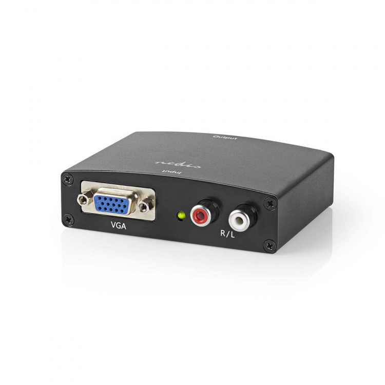 Nedis HDMI™-Converter | VGA Female / 2x RCA Male | 1x HDMI™ Output | 1-weg | 1080p | 1.65 Gbps | Aluminium | Antraciet
