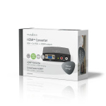 Nedis HDMI™-Converter | VGA Female / 2x RCA Male | 1x HDMI™ Output | 1-weg | 1080p | 1.65 Gbps | Aluminium | Antraciet