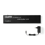 Nedis HDMI™-Splitter | 16 poort(en) | USB-A Female / 16x HDMI™ Output | 4K@60Hz | 18 Gbps | Metaal | Antraciet Nedis HDMI™-Splitter | 16 poort(en) | USB-A Female / 16x HDMI™ Output | 4K@60Hz | 18 Gbps | Metaal | Antraciet