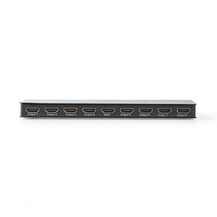 Nedis HDMI™-Splitter | 8-Poorts poort(en) | 8x HDMI™ Output | 4K@60Hz | 18 Gbps | Metaal | Antraciet Nedis HDMI™-Splitter | 8-Poorts poort(en) | 8x HDMI™ Output | 4K@60Hz | 18 Gbps | Metaal | Antraciet