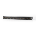 Nedis HDMI™-Splitter | 8-Poorts poort(en) | 8x HDMI™ Output | 4K@60Hz | 18 Gbps | Metaal | Antraciet Nedis HDMI™-Splitter | 8-Poorts poort(en) | 8x HDMI™ Output | 4K@60Hz | 18 Gbps | Metaal | Antraciet