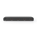 Nedis HDMI™-Switch | 3 poort(en) | 3x HDMI™ Input | 1x HDMI™ Output | 4K@60Hz | 18 Gbps | Afstandbestuurbaar | Metaal | Antraciet