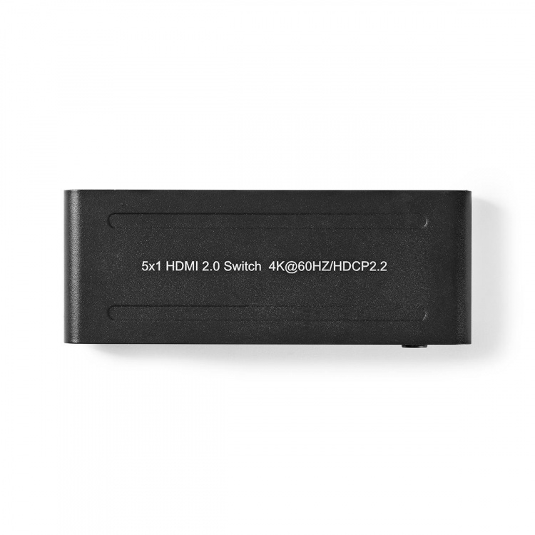 Nedis HDMI™-Switch | 5-Poorts poort(en) | 5x HDMI™ Input | 1x HDMI™ Output | 4K@60Hz | 18 Gbps | Afstandbestuurbaar | Metaal | Antraciet Nedis HDMI™-Switch | 5-Poorts poort(en) | 5x HDMI™ Input | 1x HDMI™ Output | 4K@60Hz | 18 Gbps | Afstandbestuurbaar | Metaal | Antraciet
