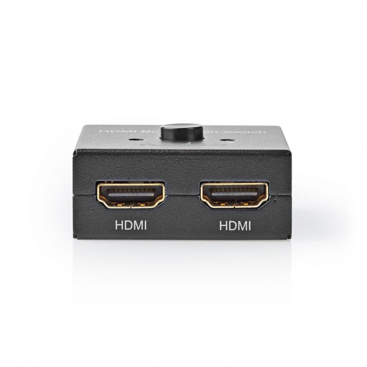 Nedis HDMI™-Switch | 3 poort(en) | 1x HDMI™ Input / 2x HDMI™ Input | 1x HDMI™ Output / 2x HDMI™ Output | 4K@60Hz | 6 Gbps | Metaal | Antraciet