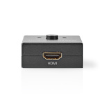 Nedis HDMI™-Switch | 3 poort(en) | 1x HDMI™ Input / 2x HDMI™ Input | 1x HDMI™ Output / 2x HDMI™ Output | 4K@60Hz | 6 Gbps | Metaal | Antraciet