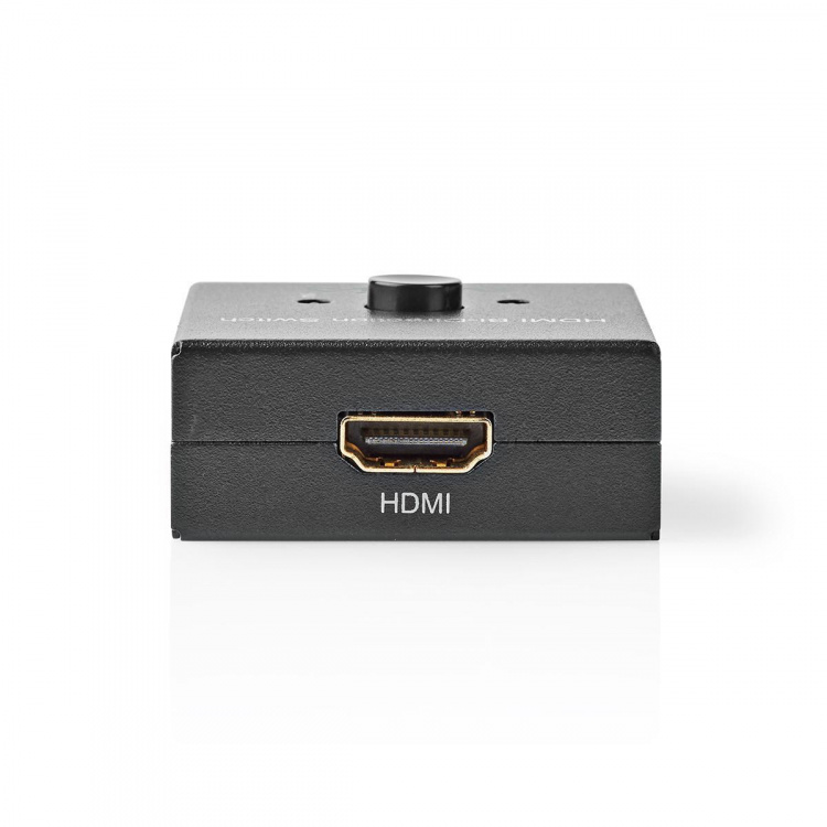 Nedis HDMI™-Switch | 3 poort(en) | 1x HDMI™ Input / 2x HDMI™ Input | 1x HDMI™ Output / 2x HDMI™ Output | 4K@60Hz | 6 Gbps | Metaal | Antraciet