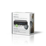 Nedis HDMI™-Switch | 3 poort(en) | 1x USB-C™ / 2x HDMI™ Input | 1x HDMI™ Output | 4K@60Hz | 18.0 Gbps | Metaal | Antraciet