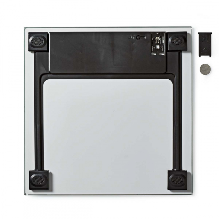 Nedis Personenweegschaal | Digitaal | Wit | Gehard Glas | Maximaal weegvermogen: 150 kg