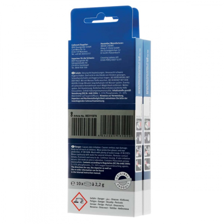 bosch Reinigingstabletten voor koffiemachines - 20 stuks