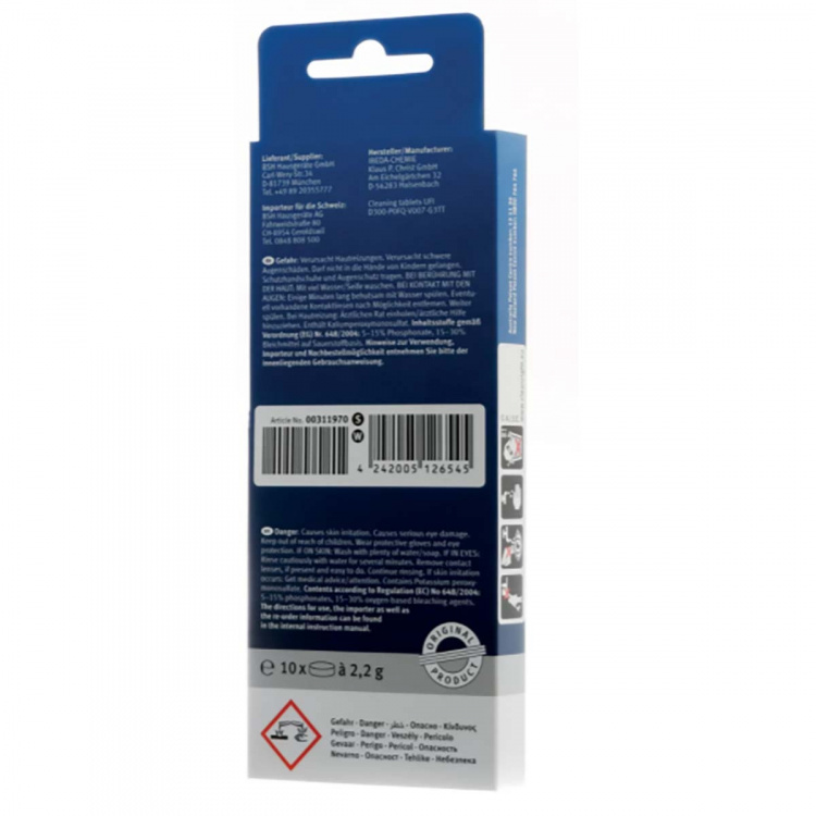 bosch Reinigingstabletten voor koffiemachines - 20 stuks