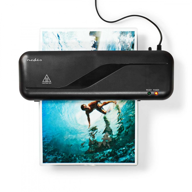 Nedis Lamineerapparaat | Warm | A4 | 230 mm/min | Netvoeding | Zwart Nedis Lamineerapparaat | Warm | A4 | 230 mm/min | Netvoeding | Zwart