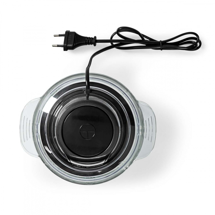 Nedis Hakmolen | 500 W | 1 l | Glas | 1-Snelheid | Zilver / Zwart