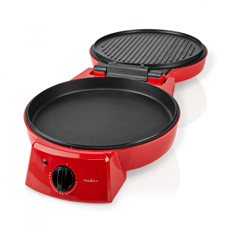 Nedis Pizzamaker en Grill | 30 cm | Regelbare temperatuur | 1800 W Nedis Pizzamaker en Grill | 30 cm | Regelbare temperatuur | 1800 W