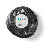 Nedis Verlengkabel Frans Male - Frans Female | Type-F (CEE 7/7) | Randaarde Stekker | 20.0 m | 3680 W | 250 V - 50/60 Hz | Soort aarding: Zijcontacten | Hoek van stopcontact: 90 ° | IP44 | H07RN-F 3G 1.5 mm² | Apparaat stroomoutput: 1 | Zwart