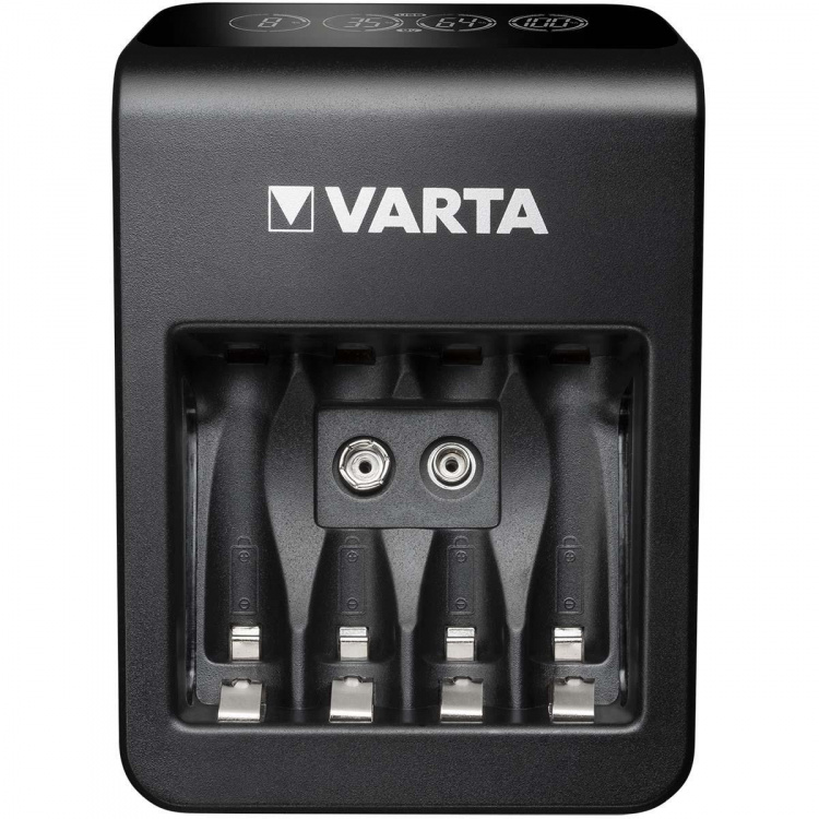 Varta NiMH LCD Plug Charger+ (AA, AAA & 9 Volt) inclusief 4x AA 2100 mAh