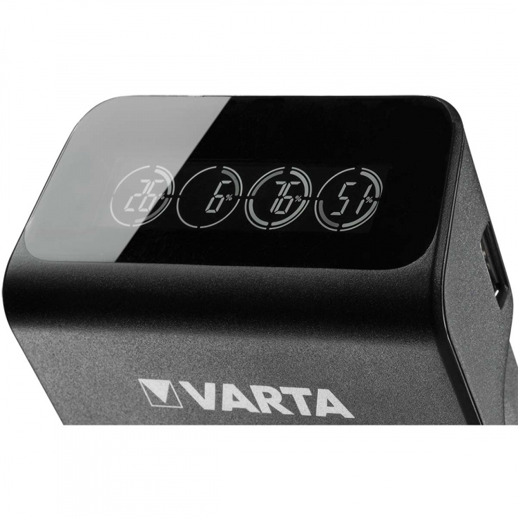 Varta NiMH LCD Plug Charger+ (AA, AAA & 9 Volt) inclusief 4x AA 2100 mAh