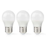Nedis LED-Lamp E27 | G45 | 4.9 W | 470 lm | 2700 K | Warm Wit | Retrostijl | Frosted | 3 Stuks