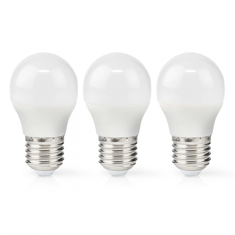 Nedis LED-Lamp E27 | G45 | 4.9 W | 470 lm | 2700 K | Warm Wit | Retrostijl | Frosted | 3 Stuks