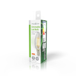 Nedis LED-Filamentlamp E14 | Kaars | 4.5 W | 470 lm | 2700 | Dimbaar | Warm Wit | Retrostijl | 1 Stuks | Doorzichtig