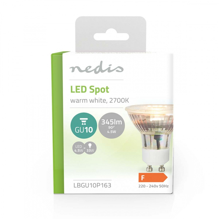 Nedis LED-Lamp GU10 | Spot | 4.5 W | 345 lm | 2700 K | Warm Wit | Retrostijl | 1 Stuks