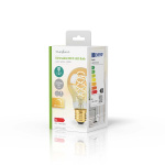 Nedis LED-Filamentlamp E27 | A60 | 3.8 W | 250 lm | 2100 K | Dimbaar | Extra Warm Wit | Retrostijl | 1 Stuks