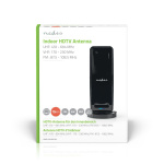 Nedis Binnenantenne | Actief | FM / UHF / VHF | Ontvangstbereik: 0-15 km | LTE700 | Versterking: 28 dB | ABS | Zwart